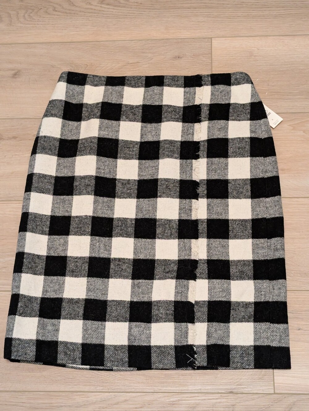 NWT Black & White Buffalo Check Pencil Skirt